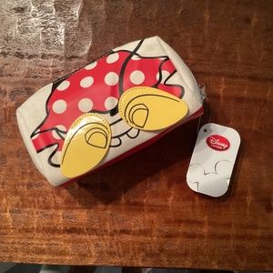 Disney Minnie Mouse zippered Canvas Bag NWT